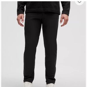 2 pc Lululemon Men's ABC classic fit 5 pocket pants Black + Blue 32”